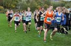 Oliver Watson (Durham City) and Nathan Cox (Morpeth) lead the under-17 mens North East Harrier League, Blaydon. Photo: David T. Hewitson/Sports for All Pics